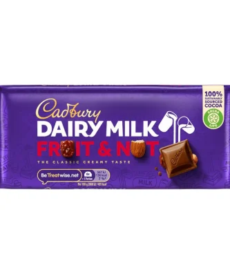 Cadbury Dairy Milk Fruit & Nut Chocolate Bar 110g