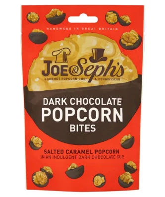 Joe & Seph's Dark Chocolate Popcorn Bites 63g