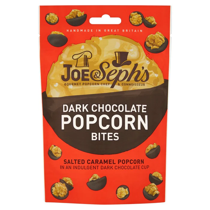 Joe & Seph's Dark Chocolate Popcorn Bites 63g