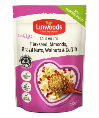 Linwoods Milled CO Q10 Flaxseed Almonds Brazil & Walnuts 200g