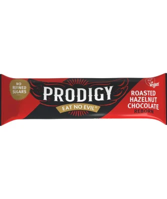 Prodigy Chunky Roasted Hazelnut Chocolate Bar 35g
