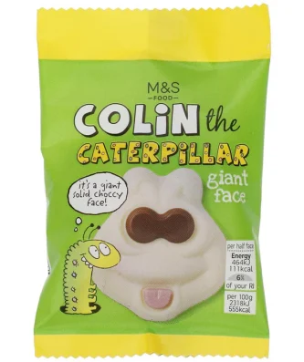 M&S Colin the Caterpillar Giant Chocolate Face 40g