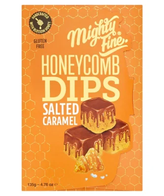 Mighty Fine Salted Caramel Honeycomb Dips 135g