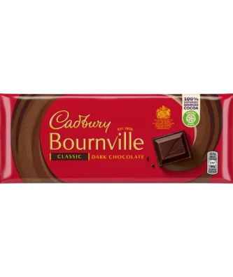 Cadbury Bournville Classic Dark Chocolate Bar 180g