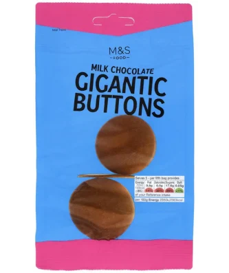 M&S Milk Chocolate Gigantic Buttons 150g