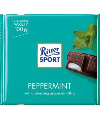 Ritter Sport Peppermint Dark Chocolate 100g