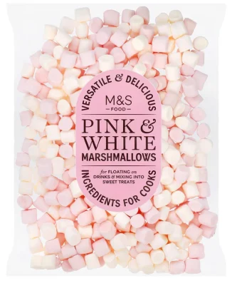 M&S Pink and White Mini Marshmallows 125g