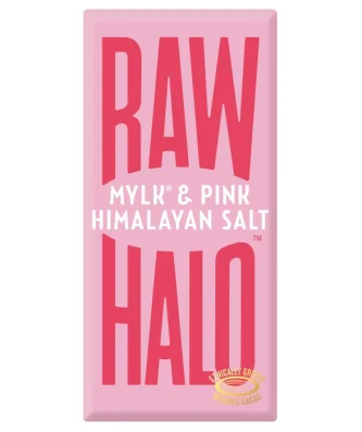 Raw Halo Vegan Mylk & Pink Salt Chocolate Bar 70g