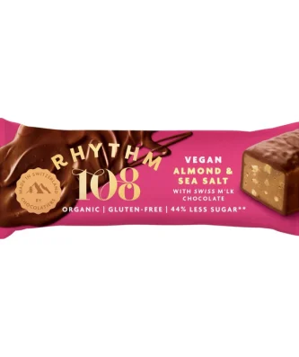 Rhythm108 Deeelicious Swiss Chocolate Bar Sweet N Salty Almond 33g
