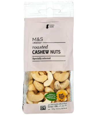 M&S Roasted Cashew Nuts 150g