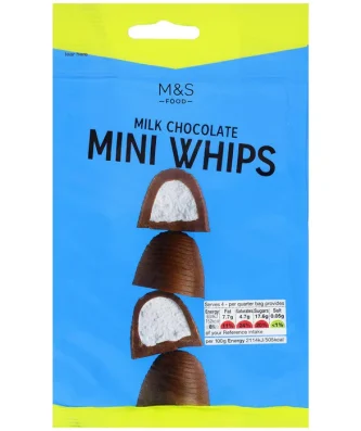 M&S Milk Chocolate Mini Whips 120g