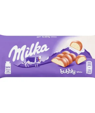 Milka Bubbly White Chocolate Bar 95g