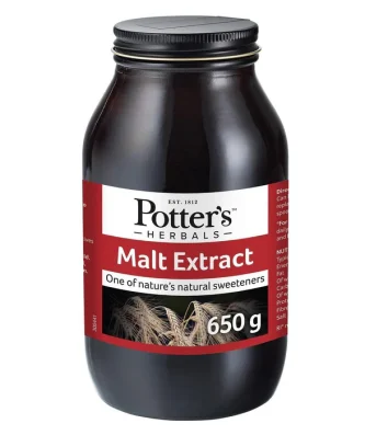 Potters Herbals Malt Extract Natural Sweetener Liquid 650g