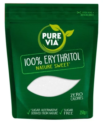 Pure Via 100% Erythritol Keto Sweetener Granules 250g