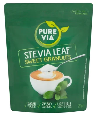 Pure Via Stevia Leaf Zero Calories Sweetener 250g