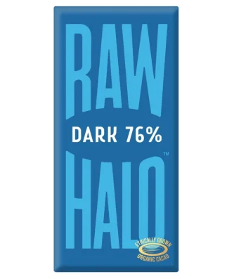 Raw Halo Vegan Dark 76% Chocolate Bar 70g