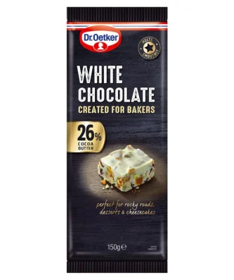 Dr. Oetker White 26% Chocolate Bar 150g
