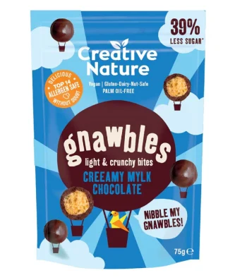 Creative Nature Gnawbles Mylk Chocolate Share Bag 75g