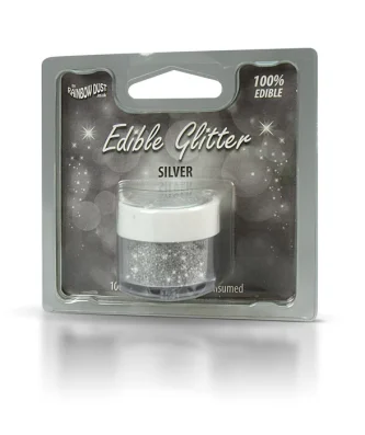 Rainbow Dust Silver Edible Glitter 5g