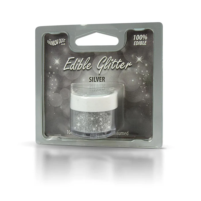 Rainbow Dust Silver Edible Glitter 5g