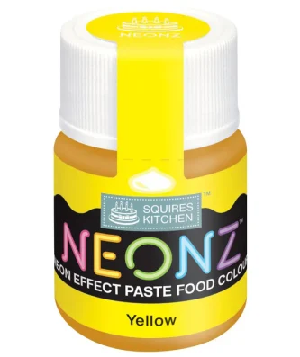 Squires Kitchen Neonz Paste Food Colour Yellow 20g