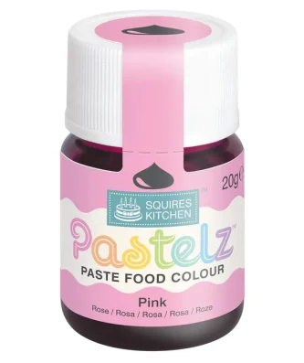 Squires Kitchen Pastelz Paste Food Colour Pink 20g