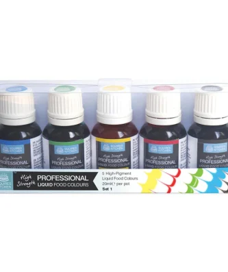 Squires Kitchen Professional Food Colour Liquid Set 5 x 20ml