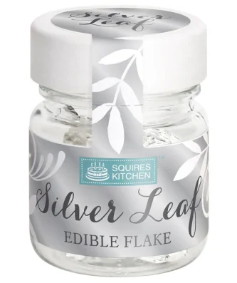 Squires Kitchen Pure Silver Leaf Flake 10g