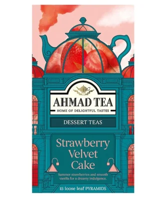 Ahmad Tea Strawberry Velvet Cake Tea Bags 15 per pack
