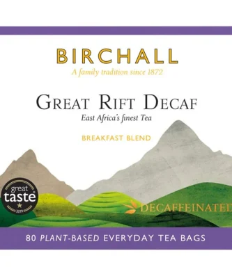 Birchall Great Rift Decaf Everyday Tea Bags 80 per pack