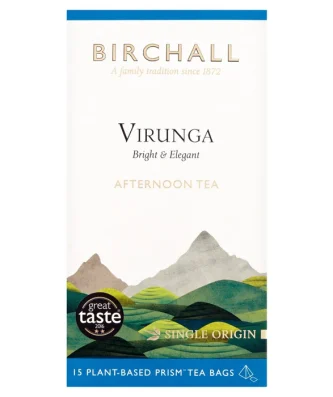 Birchall Virunga Afternoon Tea 15 Prism Tea Bags 15 per pack