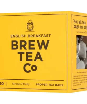 Brew Tea Co English Breakfast Tea Bags 40 per pack