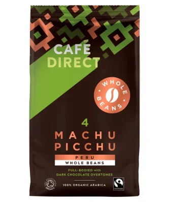 Cafedirect Fairtrade Organic Machu Picchu Peru Coffee Beans 750g