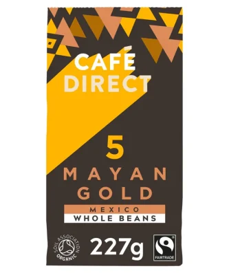 Cafedirect Fairtrade Organic Mayan Gold Mexico Coffee Beans 227g