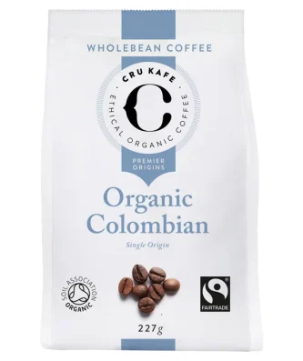 CRU Kafe Organic Fairtrade Colombian Coffee Beans 227g