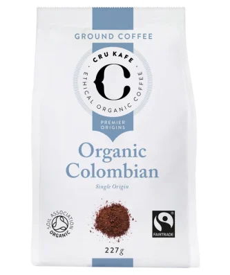 CRU Kafe Organic Fairtrade Colombian Ground Coffee 227g