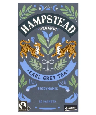 Earl Grey Organic Biodynamic Fairtrade Hampstead Tea 20 per pack