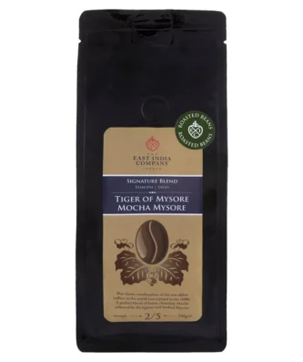 East India Company Tiger of Mysore Mocha Mysore Coffee Beans 250g