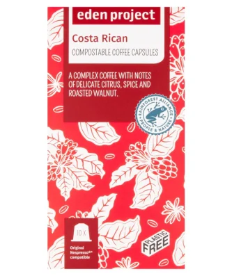Eden Project Home Compostable Nespresso Capsules Costa Rica 10 per pack