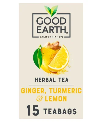 Good Earth Teabags Lemon Ginger & Turmeric 15 per pack
