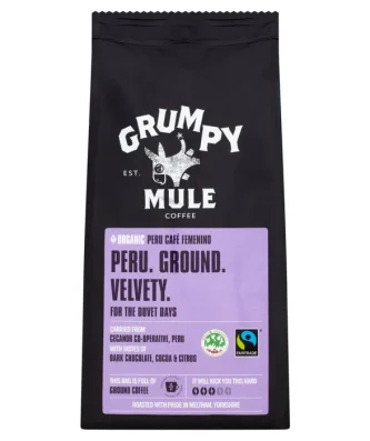 Grumpy Mule Organic Peru Ground Coffee 227g