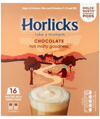Horlicks Chocolate Dolce Gusto Compatible Pods 8 per pack