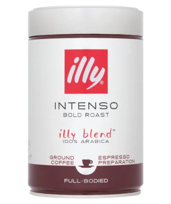 illy Espresso Caffe Macinato Dark Ground Roasted Coffee 250g