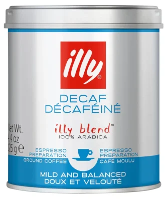 illy Ground Decaf Coffee 125g