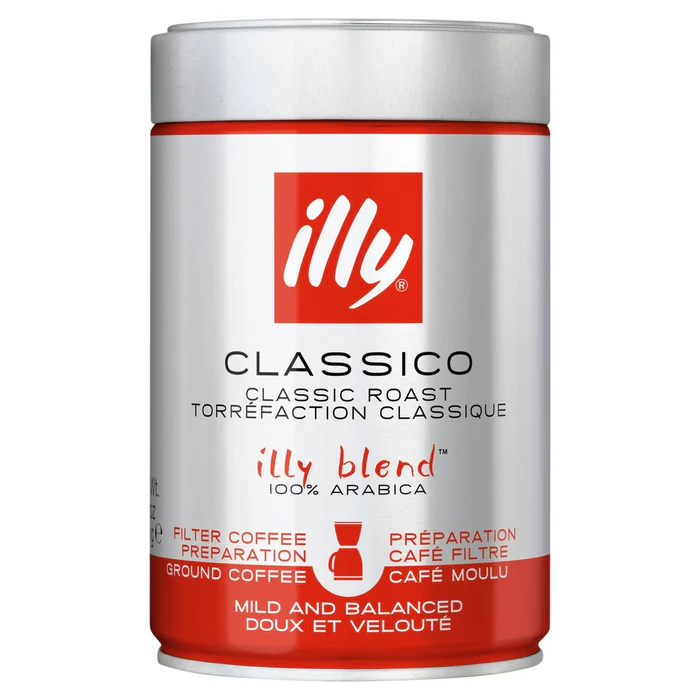 illy Ground Medium Roast Moka 250g