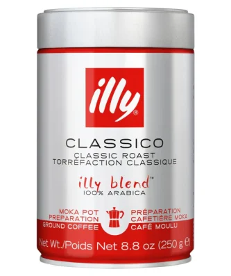 illy Ground Medium Roast Moka 250g