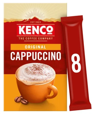 Kenco Cappuccino Instant Coffee Sachets 8 per pack
