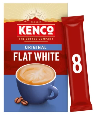 Kenco Flat White Instant Coffee Sachets 8 per pack