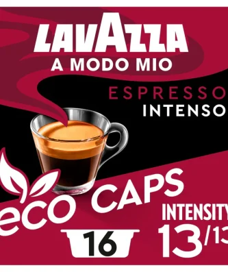 Lavazza A Modo Mio Compostable Intenso Coffee Capsules 16 per pack