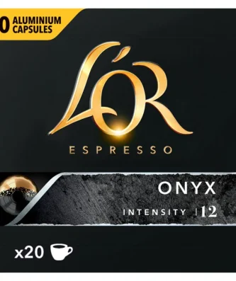 L'OR Espresso Onyx Intensity 12 Coffee Capsules 20 per pack